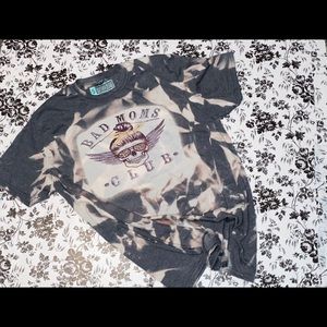 New Bad moms club acid washed T-shirt size women’s